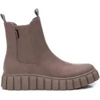 Refresh para mulher. 17024904-TAUPE Botas de tornozelo 170249 castanhas (41), Marrom, Plano, 1 a 3cm, Zíper, Casual