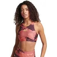 Superdry para mulher. WS311591A Soutien Core Active laranja, roxo (XXS), Esportivo, Lilás, Multisport, Polister Reciclado, Sustentável