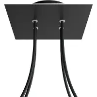 Creative Cables Krovnq204f103 Kit De Chuveiro Rose-one Square Preto Mate