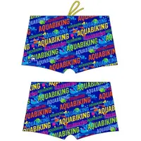 Turbo Calção De Banho Boxer Aquabiking Letters