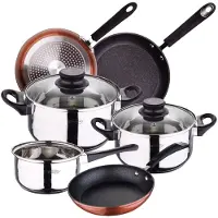 San Ignacio Conjunto De Panelas E Frigideiras 20/24/28 Cm Pk3674 5 Peças