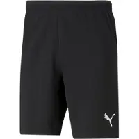 Puma Calças de desporto 'TeamRise' preto / branco