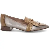 Hispanitas para mulher. CHI243573 Sapatos de couro Menorca bronze (38), 1 a 3cm, Nenhum, Casual, Sapatos de Festa