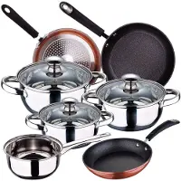 San Ignacio Conjunto De Panelas E Frigideiras 20/24/28 Cm Pk3754 7 Peças