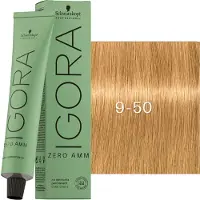Schwarzkopf Igora profissional Zero Tintura de cabelo de amônia 60ml 9-50