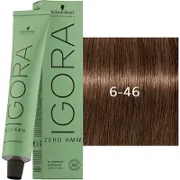 Schwarzkopf IGORA profissional ZERO Tintura capilar permanente AMM sem amônia cor 6-46 60 ml