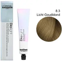 L'Oréal L’Oréal Professionnel Dia Light tinta permanente sem amoníaco 8.3 Louro Claro Dourado 50 ml