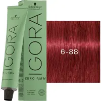 Schwarzkopf IGORA profissional ZERO Tintura capilar permanente AMM sem amônia cor 6-88 60 ml
