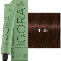 Schwarzkopf IGORA profissional ZERO Tintura capilar permanente AMM sem amônia cor 4-68 60 ml