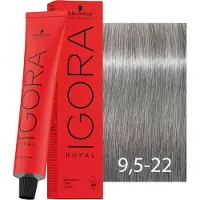 Schwarzkopf Igora Royal Profissional - tintura de cabelo permanente com una fórmula inovadora, 60ml 9,5-22 | Azul Pastel