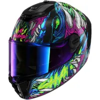Shark Spartan RS Shaytan Preto/Lilás/Azul L unissexo