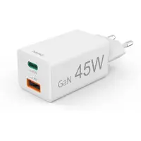 Hama Carregador De Parede Usb-a E Usb-c Mini Qc+pd 45w