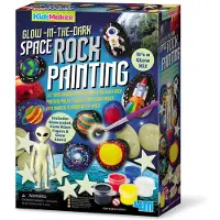 4M Kit De Colorir Kidzmaker/glow In The Dark/space Rock Painting