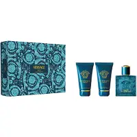 Versace Eros Eau de Toilette 50ml + Gel doccia 50ml + Balsamo dopobarba 50ml — Set profumo