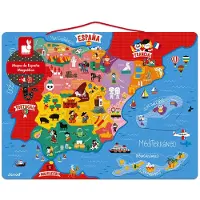 Janod Brinquedo Educativo Magnetic Spain Map