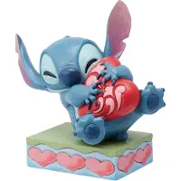 Enesco Figura Decorativa Abraço Coração Stitch 13x14x9 Cm