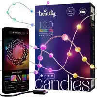 Twinkly Luzes De Natal Candies Pearls 100 Led Rgb Usb-c 6 M