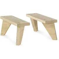 Astigarraga Pernas De Pinho Maciço 31x13.5x9 Cm 2 Unidades