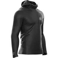 Compressport - Vestuário trail corrida - Hurricane Waterproof 10/10 Jacket M Black para Homem - Tamanho S - Preto