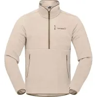 Norrøna - Vestuário caminhada - Femund Warm2 Zip Neck Pure Cashmere para Unissexo - Tamanho S