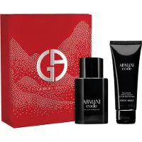 Giorgio Armani Pacote de presente com código para homens Código Eau de Toilette recarregável 50 ml + gel de banho perfumado 75 ml
