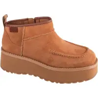 Ugg para mulher. 1158193 Cityfunc Ultra Mini Booties castanho (36), Marrom, 3 a 5cm, Zíper, Casual