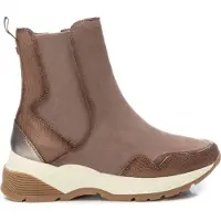 Carmela para mulher. 16117003-TAUPE Botins 161170 taupe (39), Marrom, 1 a 3cm, Serraje, Zíper, Casual