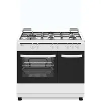 Vitrokitchen Fogão A Gás Butano Com Forno Cb961pbb 90x60 Cm 4 Bocas