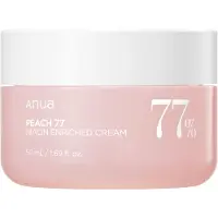 ANUA Creme enriquecido com niacina a 77% de pêssego - Creme hidratante facial 50 ml