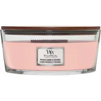 Woodwick Pressed Blooms & Patchouli envia flores esmagadas e vela perfumada de patchouli - 16 oz
