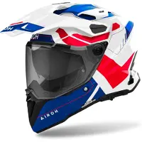 Airoh Comandante 2 Revelação Capacete Enduro Branco/Azul/Vermelho/Preto 2XL unissexo