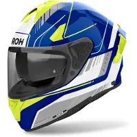 Airoh Centelha 2 Chrono Capacete Integral Azul/Amarelo S