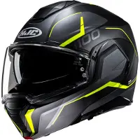 HJC i100 Lorix MC3HSF Mate/Preto/Antracite/Amarelo L unissexo