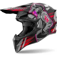 Airoh Wraaap Cyber Mate/Preto/Vermelho/Cinzento/Antracite XL unissexo