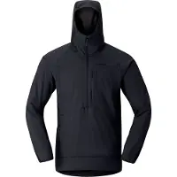 Norrøna - Polares - More Octa Zip Hood M Caviar Black para Homem - Tamanho XL - Preto