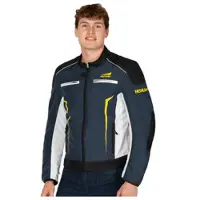 FASTWAY Casaco da equipa de moto T-2212 Azul/Branco/Preto/Amarelo M unissexo