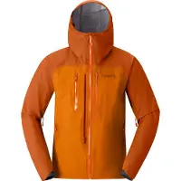 Norrøna - Vestuário ski travessia - Lyngen Gore-Tex Jacket M Exuberance para Homem - Tamanho S - Laranja