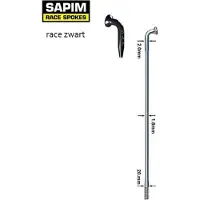 Sapim Raio Race Inox J-bend 100 Unidades
