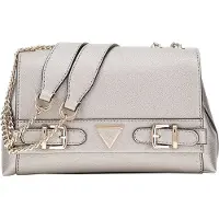 GUESS Malas de tiracolo 'Sac Bandoulière Eco Ali Luxury Satch Pewter' prata