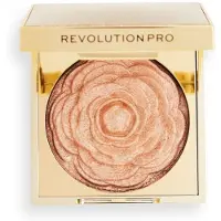 Revolution Pro Lustre Iluminador Blush Highlighter Compacto Ouro Rosa 1 Tonalidade 9 g
