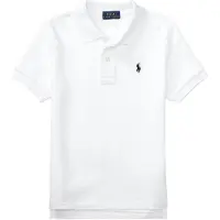 Ralph Lauren para menino. 322603252004 Pólo branco de piqué icónico (4años= 109/116cm), Casual, Algodão, Manga curta, moda infantil