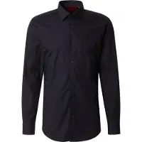 HUGO para homem. 50289499 Camisa Kenno preta (38), Preto, Casual, Sapatos de Festa, Algodão, Manga comprida
