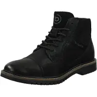 Bugatti Botas com atacadores 'Caj' preto