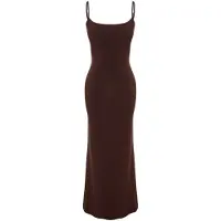 Trendyol Vestido castanho escuro