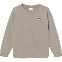 Name it Sweatshirt 'Vimo' bege escuro / preto / branco