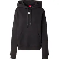 HUGO Sweatshirt 'Delfinia' preto / branco