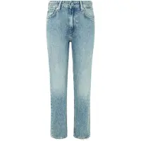 Pepe Jeans para mulher. PL204730MS2 Calças de ganga direitas Mw blue (27/30), Azul, Casual, Denim, Algodão orgânico, Sustentável