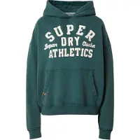Superdry para mulher. W2012137A Sweatshirt verde atlético (L), Casual, Algodão, Algodão orgânico