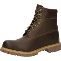 Timberland para homem. TB1270972141 Botas de couro impermeáveis com fecho de cordões 6 Inch Premium castanho escuro (49 W), Marrom, Plano, C