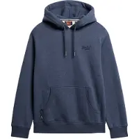 Superdry para homem. M2013110A Sweatshirt com logótipo essencial azul-marinho (XXL), Casual, Algodão, Sustentável